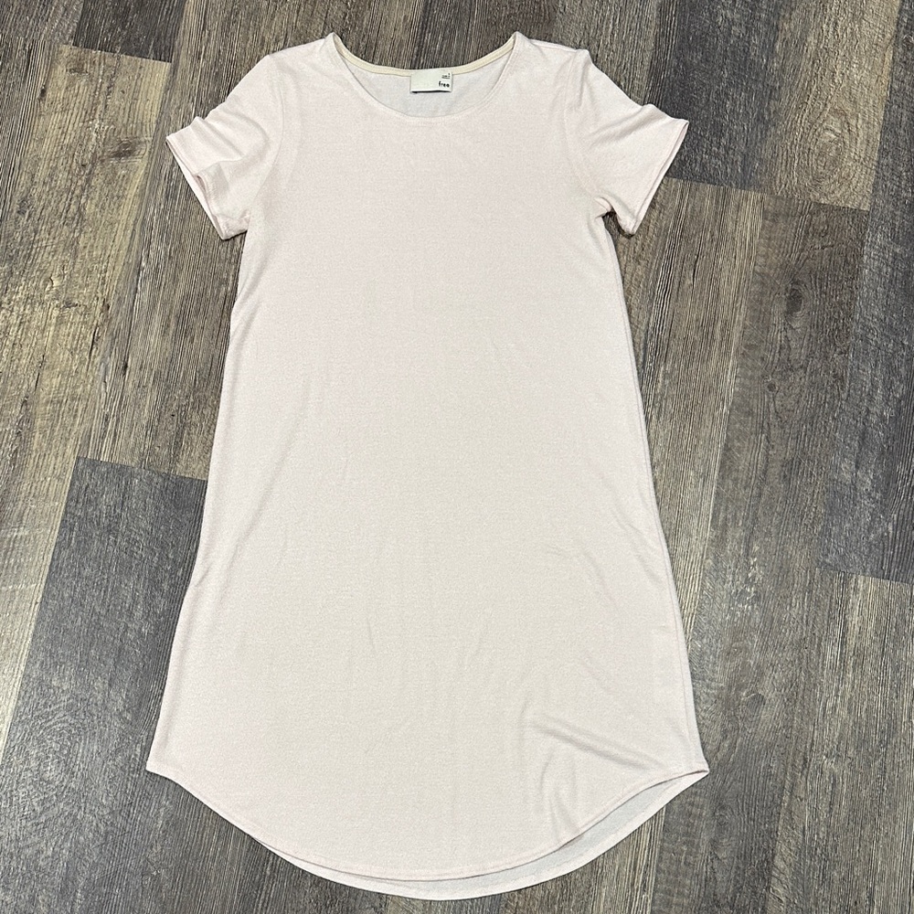 Wilfred Free People Blush T-shirt Dress size small